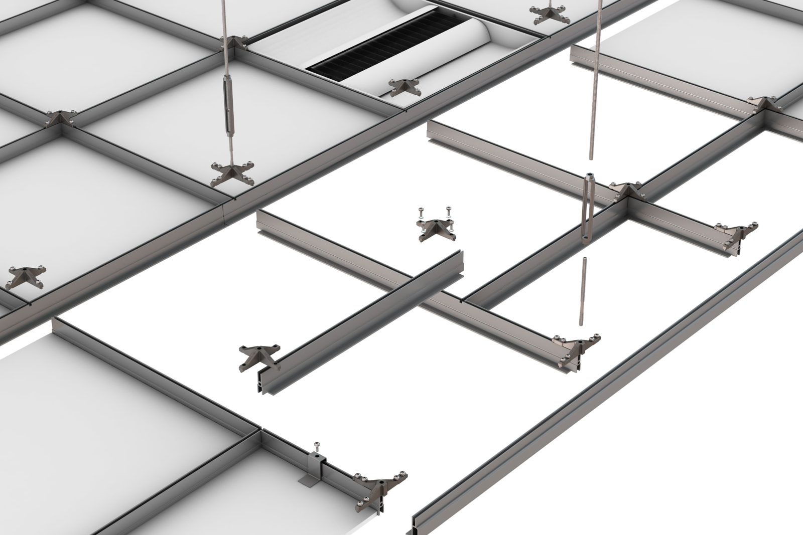 Ceiling grid assembly detail